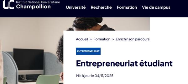 Entreprenariat étudiant INUC
